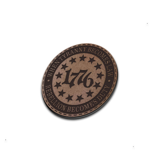 PATCH // Tyranny = Rebellion - American Bison Design Co. - Iron, Leather, On, Patch, Patriotic, Pre made, Premade, REBELLION, TYRANNY