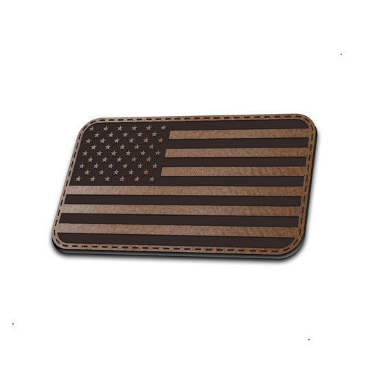 PATCH // USA Right - American Bison Design Co. - america, flag, Iron, Leather, On, Patch, Patriotic, Pre made, Premade, USA