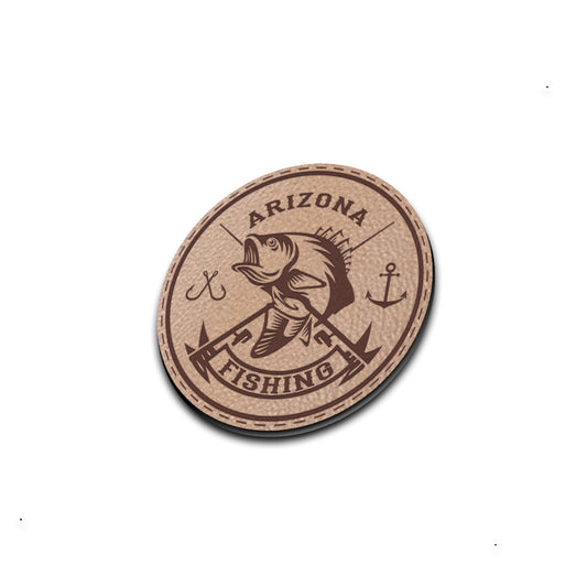 PATCH // AZ Fishing - American Bison Design Co. - arizona, az, fish, fishing, game, Iron, Leather, On, Patch, Pre made, Premade